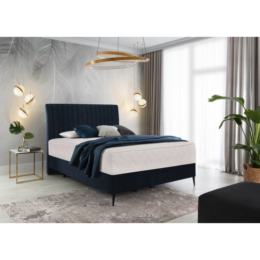 Continental lova Blanca 160x200, mėlyna, audinys Monolith 79