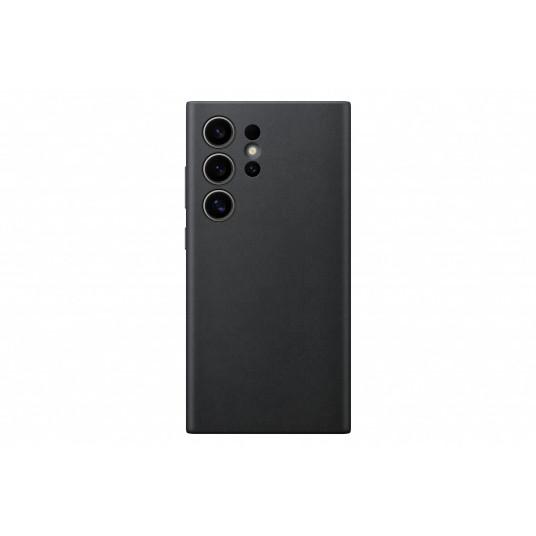  Telefono dėklas Samsung Galaxy S24  Ultra Vegan Leather Cover, Black 