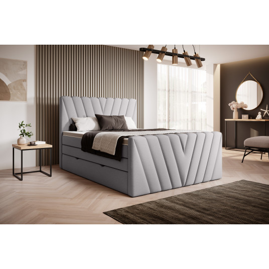 Continental lova su patalynės dėže Candice 180X200, pilka, audinys Gojo 4