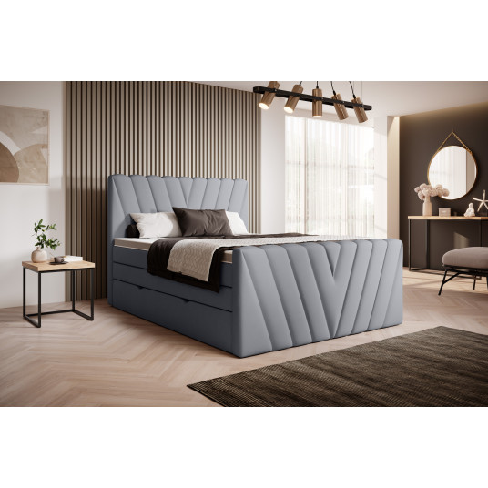  Continental lova su patalynės dėže Candice 180X200, pilka, audinys Poco 4 