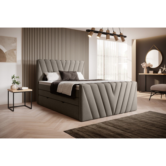 Continental lova su patalynės dėže Candice 180X200, beige, audinys Vero 18