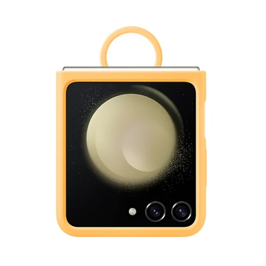 Dėklas SAMSUNG Galaxy Flip5 Silicone with Ring Apricot