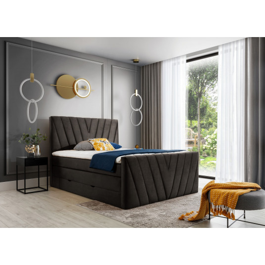  Continental lova su patalynės dėže Candice 160X200, ruda, audinys Nube 22 