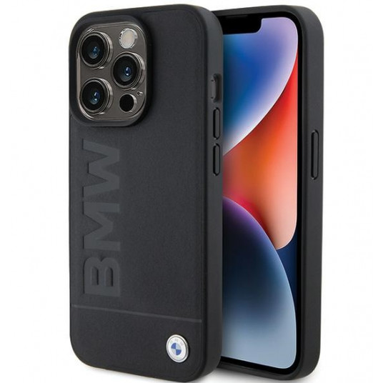 BMW Leather Hot Stamp Case for Apple iPhone 15 Pro