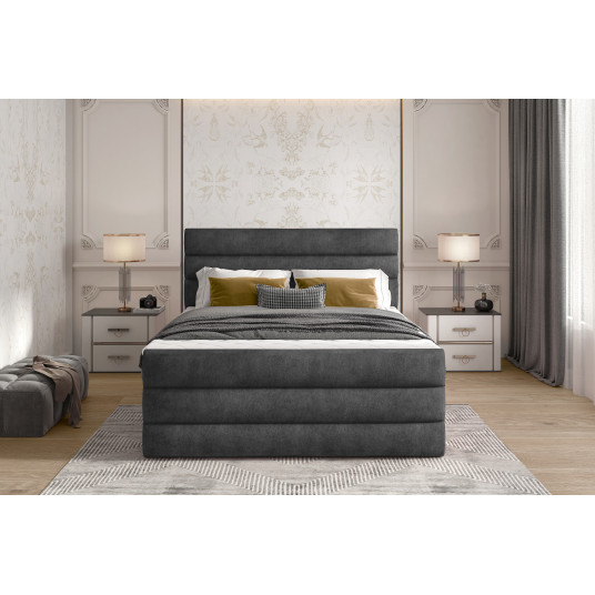 Continental lova su patalynės dėže Cande 180x200, ruda, audinys Dora 96