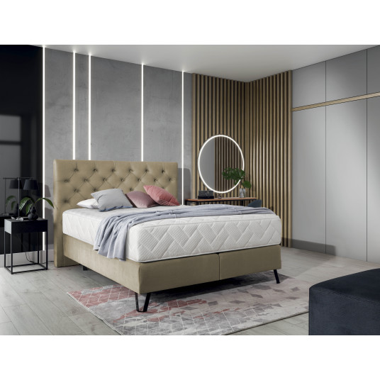 Continental lova Cortina 160x200, ruda, audinys Nube 20