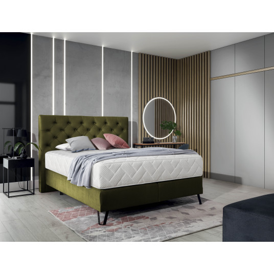 Continental lova Cortina 180x200, žalia, audinys Nube 33
