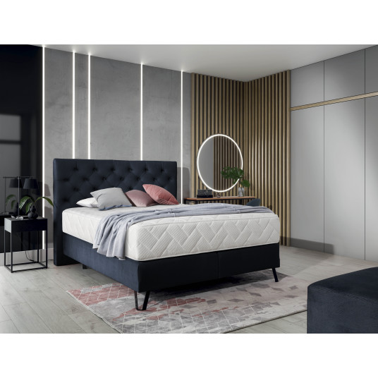 Continental lova Cortina 180x200, mėlyna, audinys Monolith 79