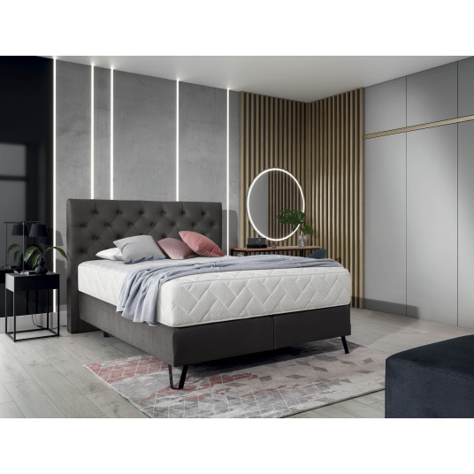 Continental lova Cortina 180x200, pilka, audinys Riviera 97