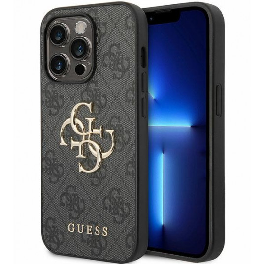 Guess PU Leather 4G Metal Logo Case for Apple iPhone 15 Pro Max