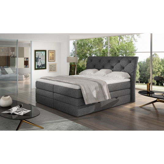  Continental lova su patalynės dėže Mirabel 180X200, pilka, audinys Sawana 05 