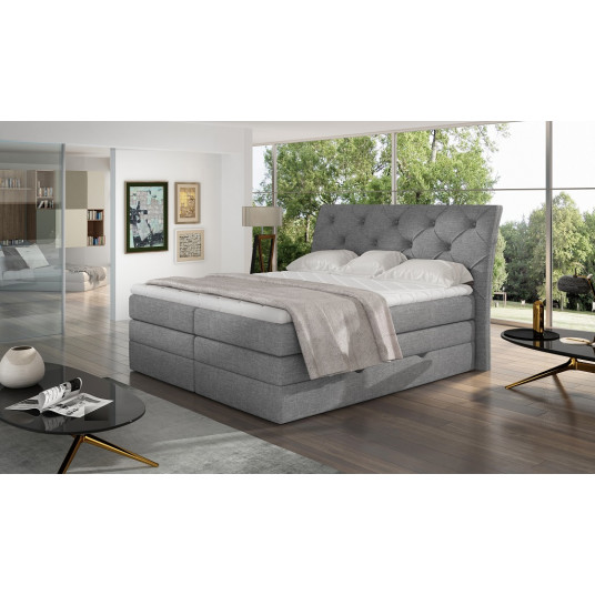 Continental lova su patalynės dėže Mirabel 180X200, pilka, audinys Sawana 21