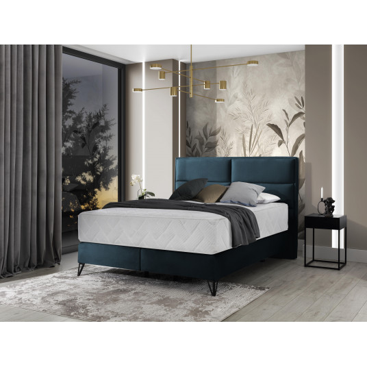 Continental lova Safiro 180x200, mėlyna, audinys Nube 40