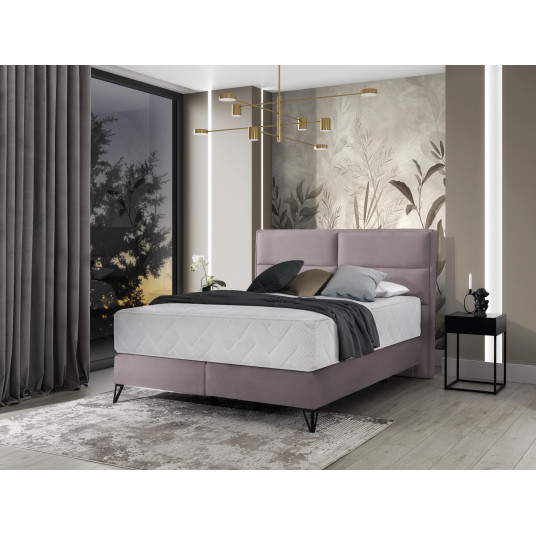 Continental lova Safiro 180x200, rausva, audinys Loco 24