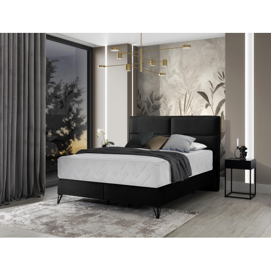 Continental lova Safiro 180x200, juoda, audinys Loco 10