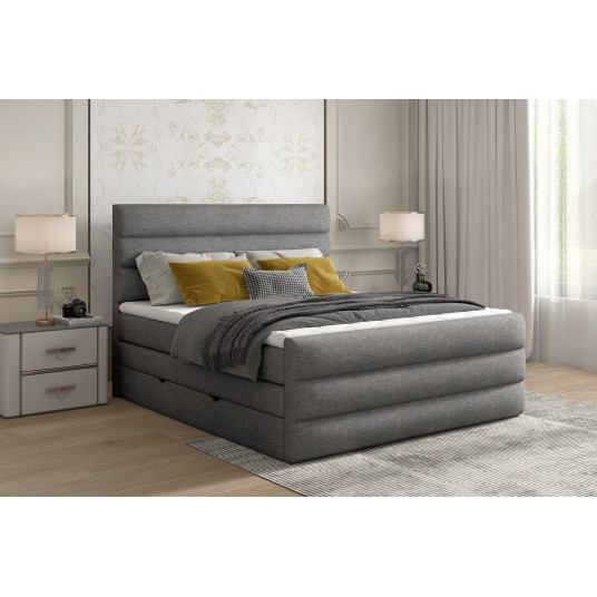Continental lova su patalynės dėže Cande 180x200, ruda, audinys Sawana 05