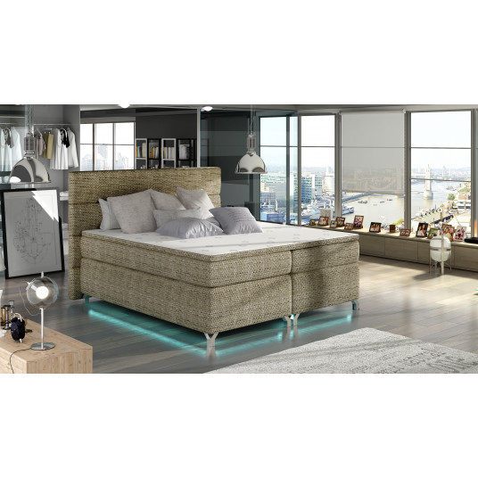 Continental lova su patalynės dėže Amadeo 160X200, beige, audinys Berlin 03
