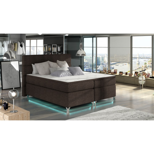 Continental lova su patalynės dėže Amadeo 140X200, ruda, audinys Sawana 26