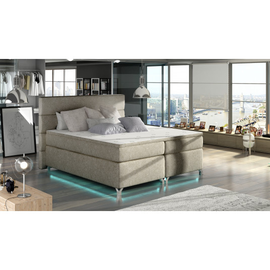 Continental lova su patalynės dėže Amadeo 140X200, beige, audinys Dora 22