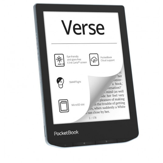  E-Reader|POCKETBOOK|Verse|6"|1024x758|1xUSB-C|Micro SD|Wireless LAN|Blue|PB629-2-WW 