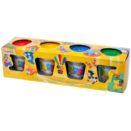PLAYGO DOUGH plastilinas 4 pagr. spalvos, 8604, 8920