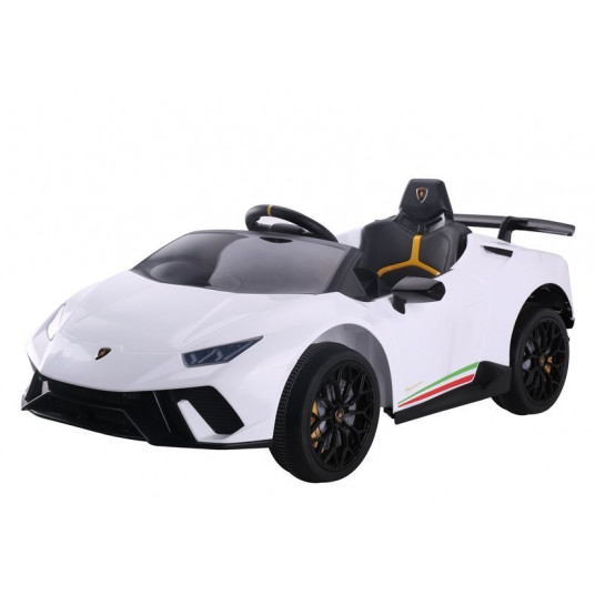 Elektromobilis "Lamborghini Huracan", baltas