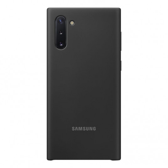  Samsung Galaxy Note 10 Silikoninė Nugarėlė Juoda 