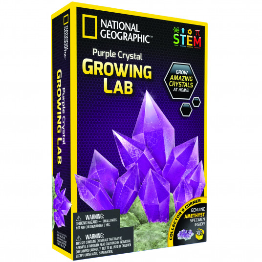 NATIONAL GEOGRAPHIC rinkinys Crystal Grow Purple, NGPCRYSTAL