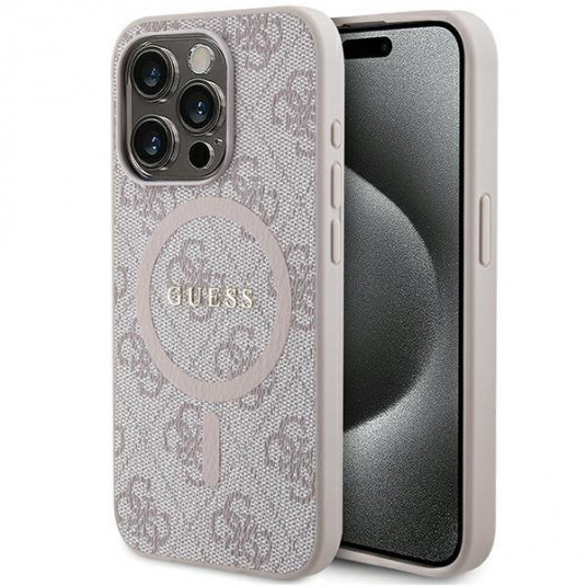  Guess GUHMP15XG4GFRP Back Case for Apple iPhone 15 Pro Max 