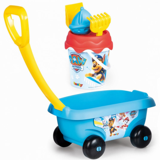 Smoby vežimėlis su kibiru ir priedais Paw Patrol Paw