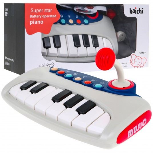 Interaktyvus pianinas su mikrofonu