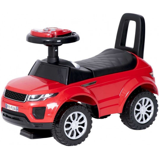 Vaikiškas paspiriamas automobilis, raudonas