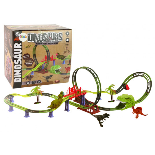Spiralinė trasa su dinozaurais