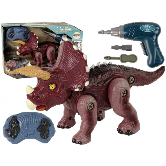 Prisukamas dinozauras su grąžtu