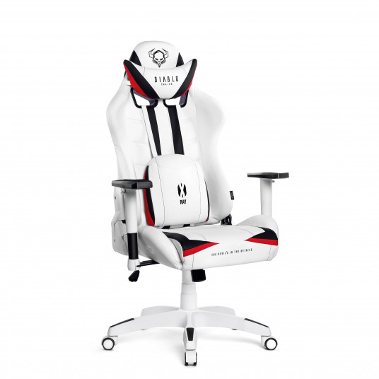 Gaming Chair Diablo X-Ray Normal Size: black-white