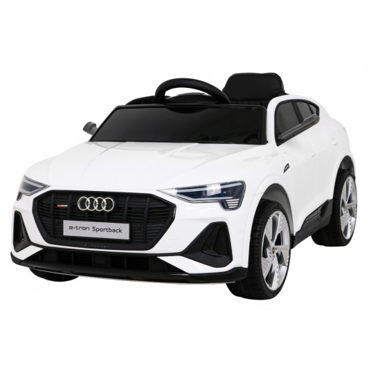 Vienvietis elektromobilis Audi E-tron Sportback, baltas