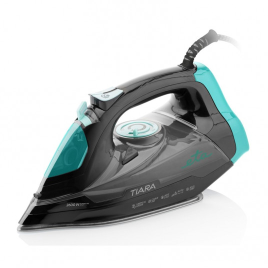  ETA Iron Tiara II ETA326990000 Steam with cable, 2600 W, Water tank capacity 450 ml, Continuous steam 40 g/min, Black/Green 