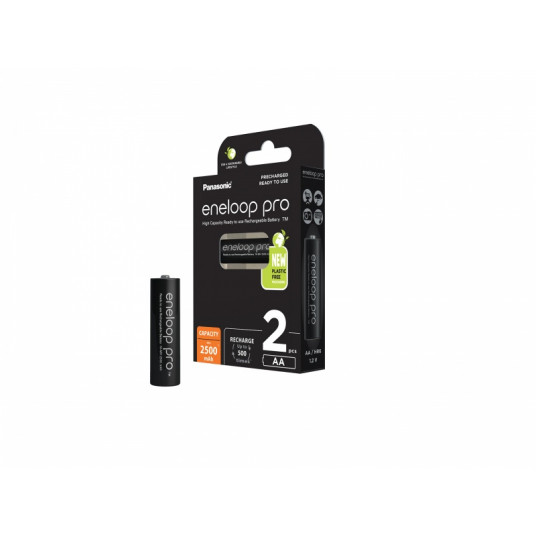  Panasonic rechargeable batteries  ENELOOP Pro BK-3HCDE/2BE, 2500 mAh, 500 (2xAA) 