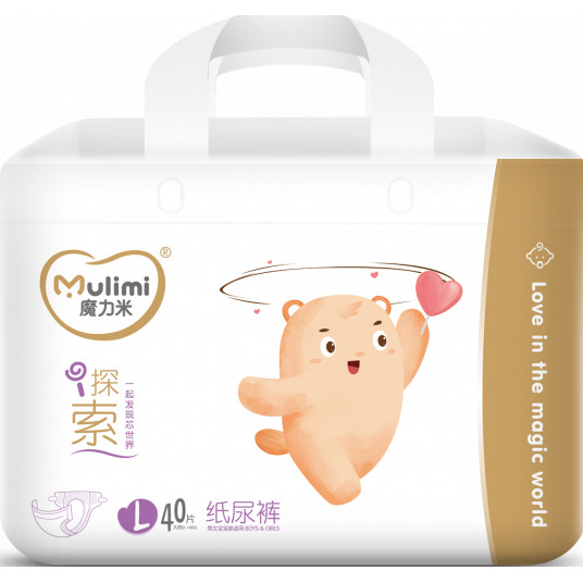  MULIMI sauskelnės L, 9-14kg, 40 vnt. 