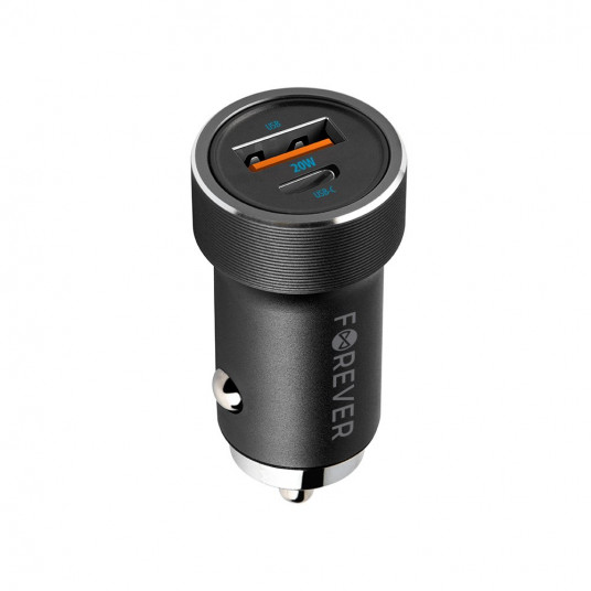  Forever CC-06 PD QC Car Charger USB-C / USB / 20W 