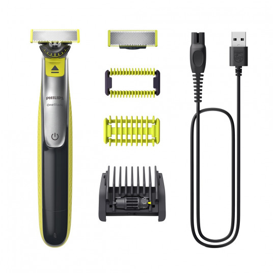  Philips QP2834/20 OneBlade 360 Shaver, Face and Body, Black/Green 