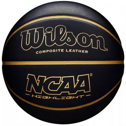  Krepšinio kamuolys Wilson NCAA Highlight 295 juodas 7 dydis WTB067519XB07 