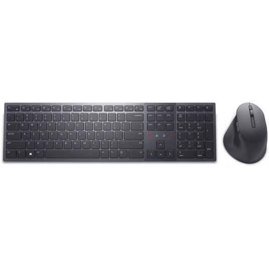  Dell Premier Collaboration Keyboard and Mouse KM900 Wireless, Included Accessories USB-C to USB-C Charging cable, LT, USB-A, Graphite 