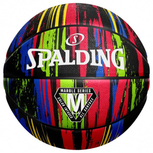  KREPŠINIO KAMUOLYS SPALDING MARBLE SERIES RAINBOW (7 DYDIS) 