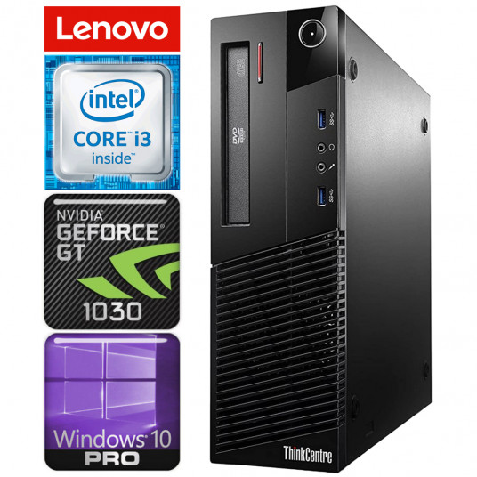 Lenovo M83 SFF i3-4150 4GB 120SSD GT1030 2GB DVD WIN10Pro