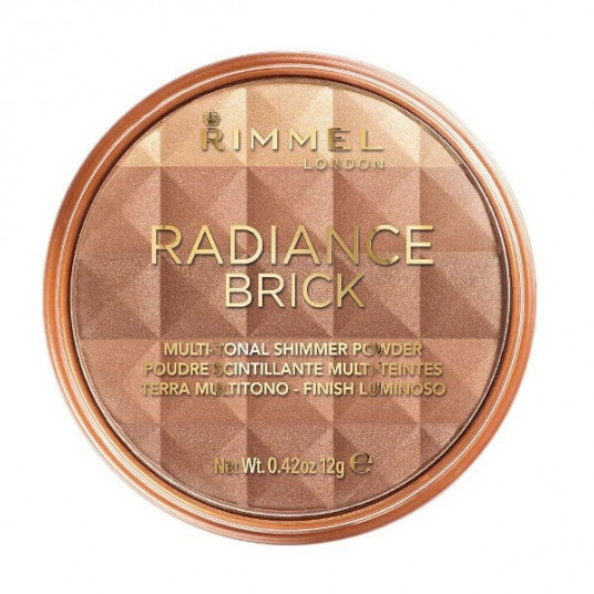 Rimmel - Brightening bronzing powder Radiance Brick (Multi-Tonal Shimmer Powder) 12 g - 001 Light