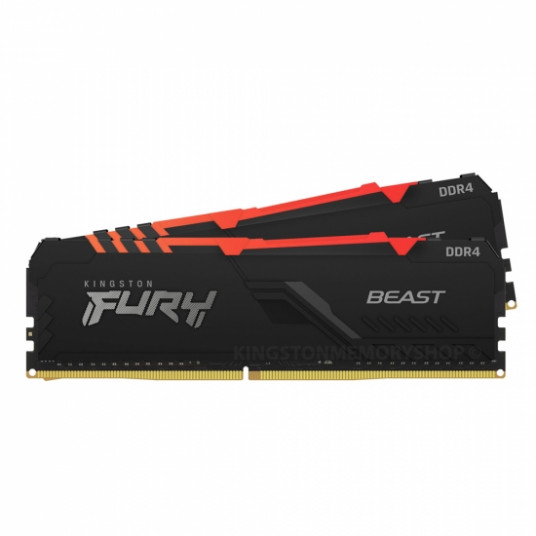  Kingston Fury Beast 32GB DDR4-3200 CL16 288-Pin DIMM Kit 