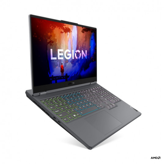  Nešiojamas kompiuteris Lenovo Legion 5 15ARH7H 15.6" IPS, 165Hz, WQHD, AMD Ryzen 7 6800H, RAM: 16GB, SSD: 512GB, NVIDIA GeForce RTX 3060, 6GB, DOS, Storm Grey, 82RD0063PB  