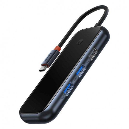  Baseus AcmeJoy Hub 7in1 USB-C do 2xUSB 3.0 + HDMI + USB 2.0 + USB-C PD + SD/TF (szary) 