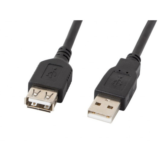  LANBERG EXTENDER USB 2.0 AM-AF 1.8M (JUODAS) CA-USBE-10CC-0018-BK 